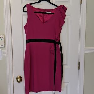 New York & Company Ruffle Shoulder Dress